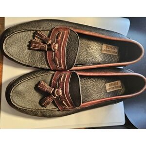 Freeman DDF Nate- Men's Brown Leather Tasseled Loafer Shoes Size 10.5 Medium